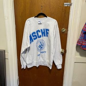 MSCHF university sweater